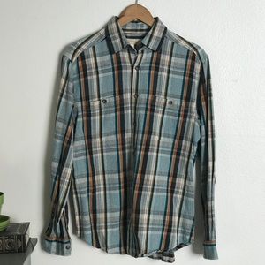 Plaid casual button down
